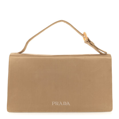 Prada Satin Strap Clutch Gold 1 of 13