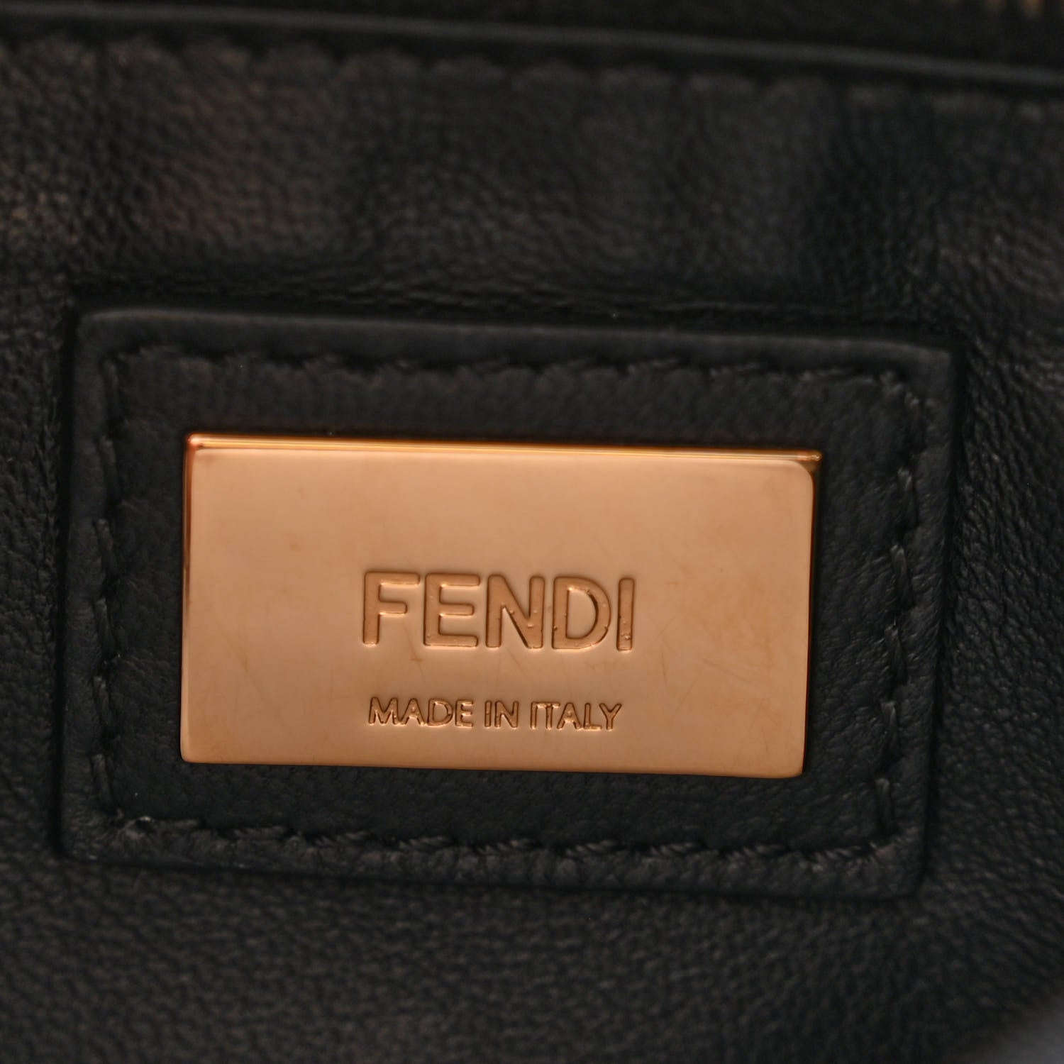 Fendi Nappa Mini Peekaboo Iconic Satchel Black 6 of 11