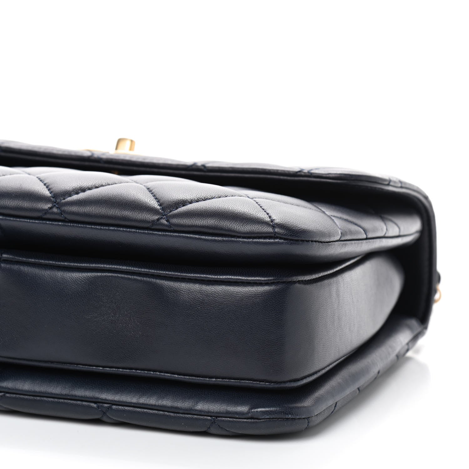 Chanel Lambskin Quilted Small Trendy CC Flap Dual Handle Bag Navy 7 of 9