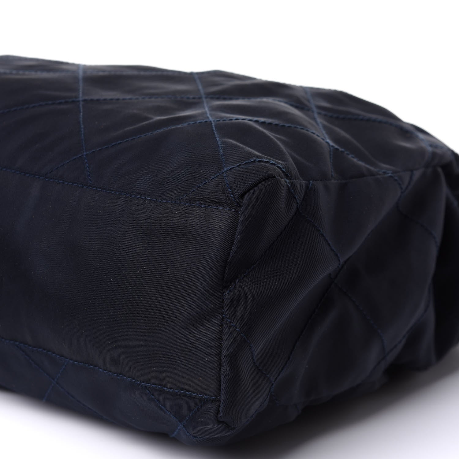 Prada Tessuto Nylon Quilted Shoulder Bag Blue 6 of 10