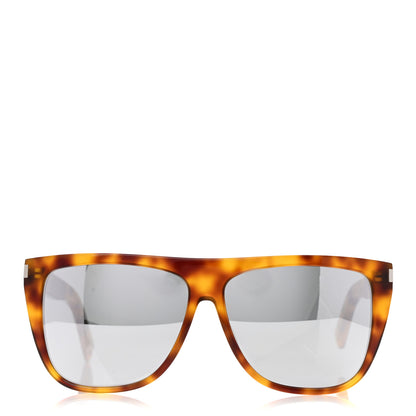 Saint Laurent Acetate Flat Top SL1 Sunglasses Tortoise 2 of 8