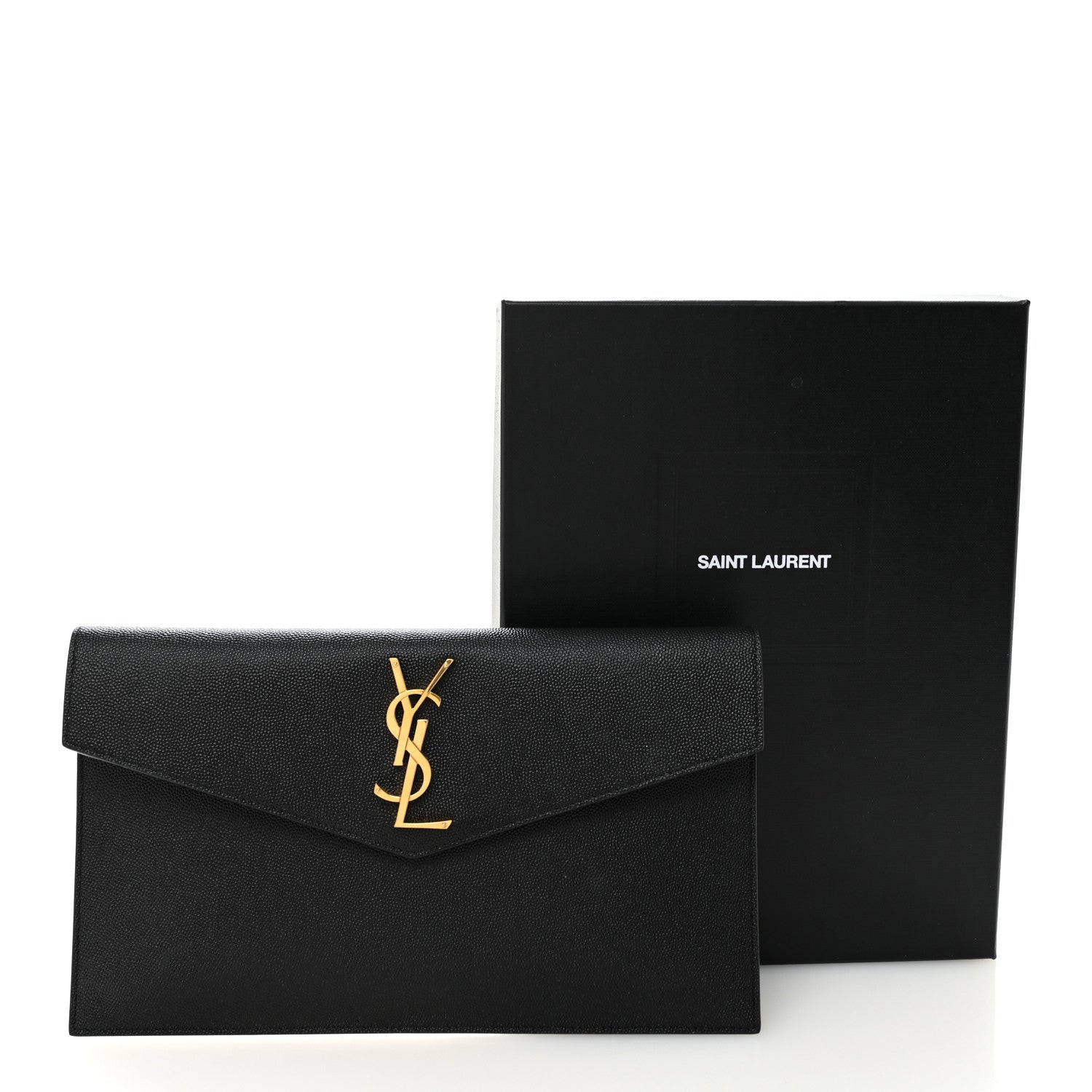 Saint Laurent Grain De Poudre Uptown Pouch Black 8 of 8