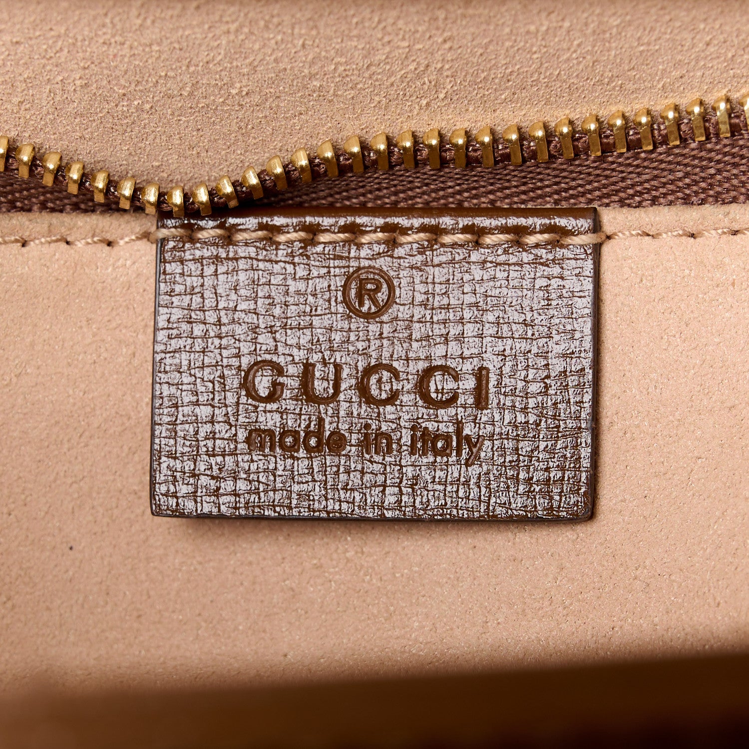 Gucci GG Supreme Monogram Horsebit 1955 Shoulder Bag Beige Brown Sugar 6 of 12