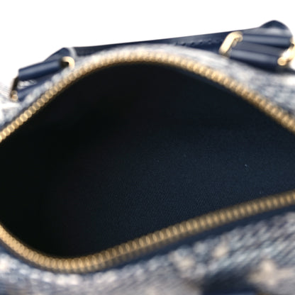 Louis Vuitton Monoglam Speedy Bandouliere 20 Blue 4 of 8