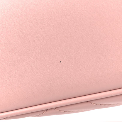 Gucci Calfskin Matelasse Small GG Marmont Chain Shoulder Bag Perfect Pink 10 of 11