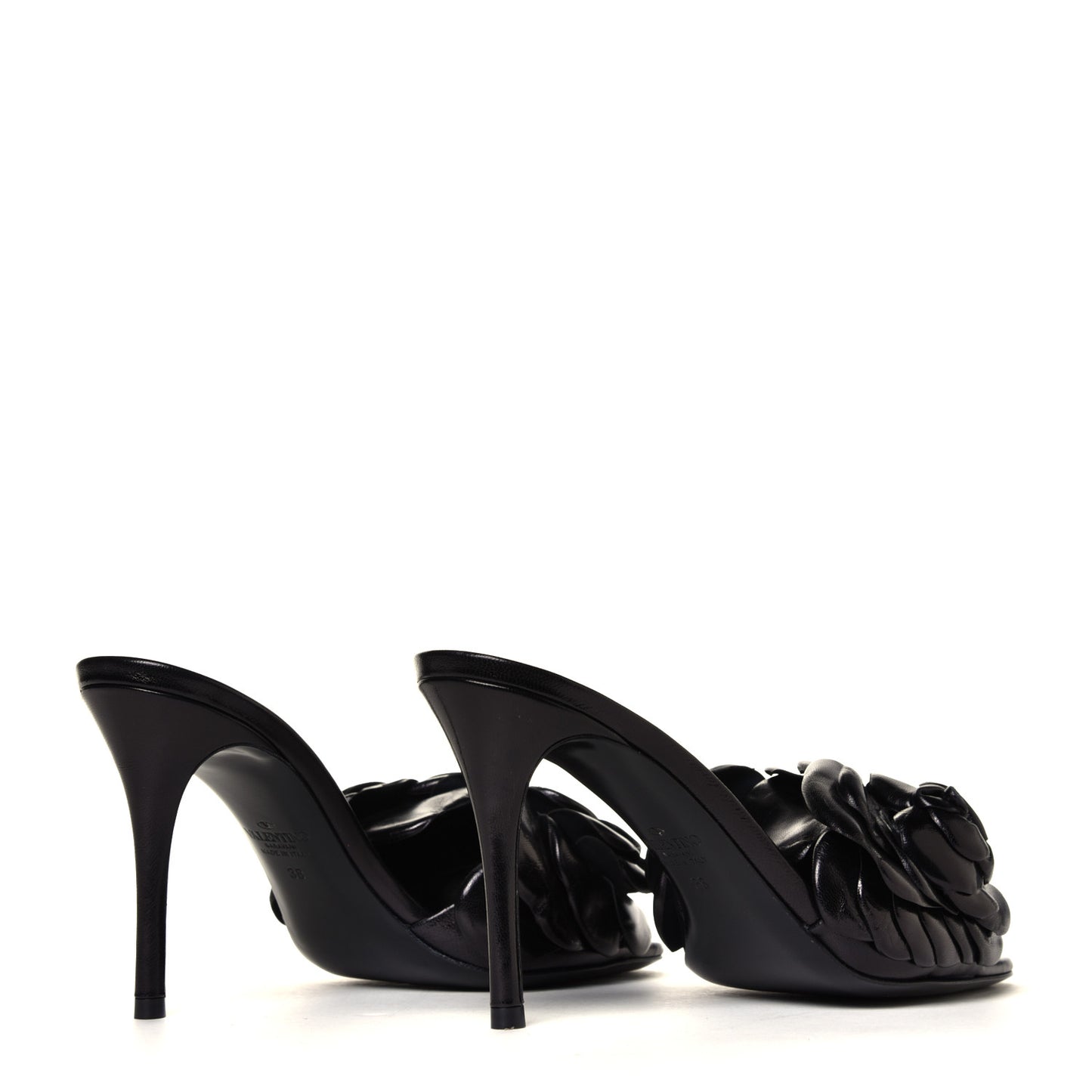 Kidskin Atelier 03 Rose Edition 90mm Slide Sandals 38 Black