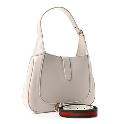 Gucci Ancora Calfskin Web Small Jackie Shoulder Bag Light Grey 3 of 10