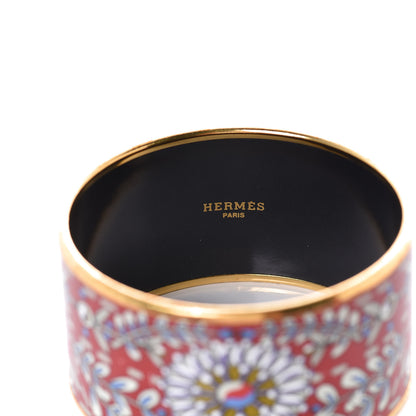 Hermes Enamel Printed Extra Wide Bracelet 62 5 of 8