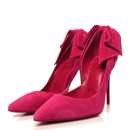 Christian Louboutin Suede Rabakate 100 Pumps 35.5 Bomba 3 of 8