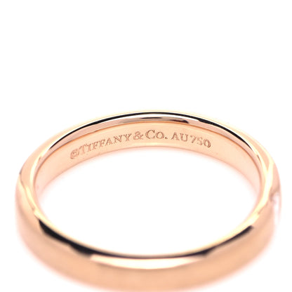 Tiffany 18K Rose Gold Diamond Essential Band Satin Baguette Ring 47 4 4 of 5