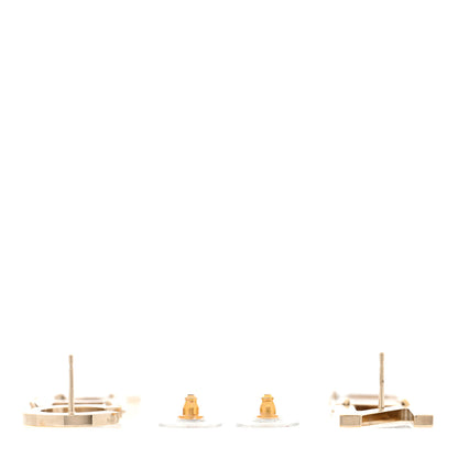 Chanel Metal Cha-Nel Logo Drop Earrings Gold 3 of 4