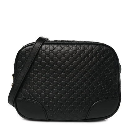Gucci Microguccissima Mini Bree Messenger Bag Black 1 of 10