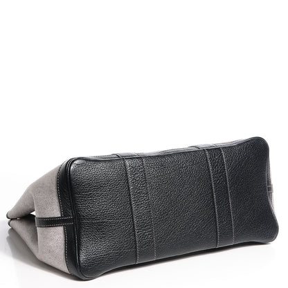 Hermes Toile Buffle Skipper Garden Party 36 MM Tote Black 4 of 9