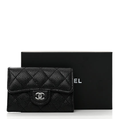 Chanel Caviar Quilted Flap Card Holder Black 9 of 9