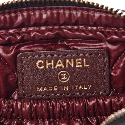 Chanel Caviar Quilted Small Curvy Pouch Cosmetic Case Black 6 of 8