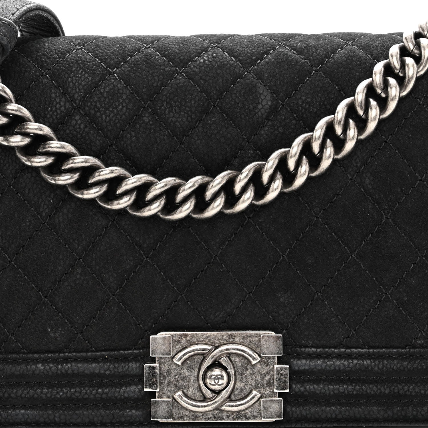 Chanel Iridescent Caviar Quilted Medium Boy Flap Black 8 of 10