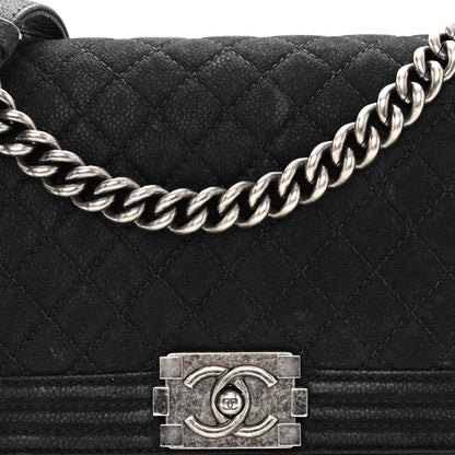 Chanel Iridescent Caviar Quilted Medium Boy Flap Black 8 of 10