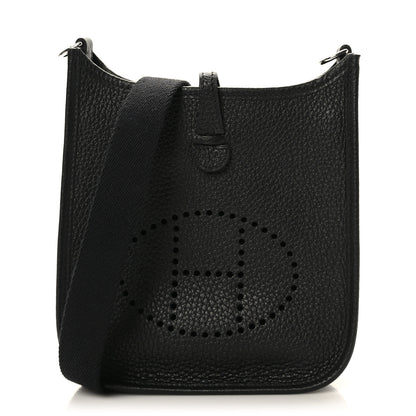 Hermes Taurillon Clemence Evelyne TPM Black 1 of 10