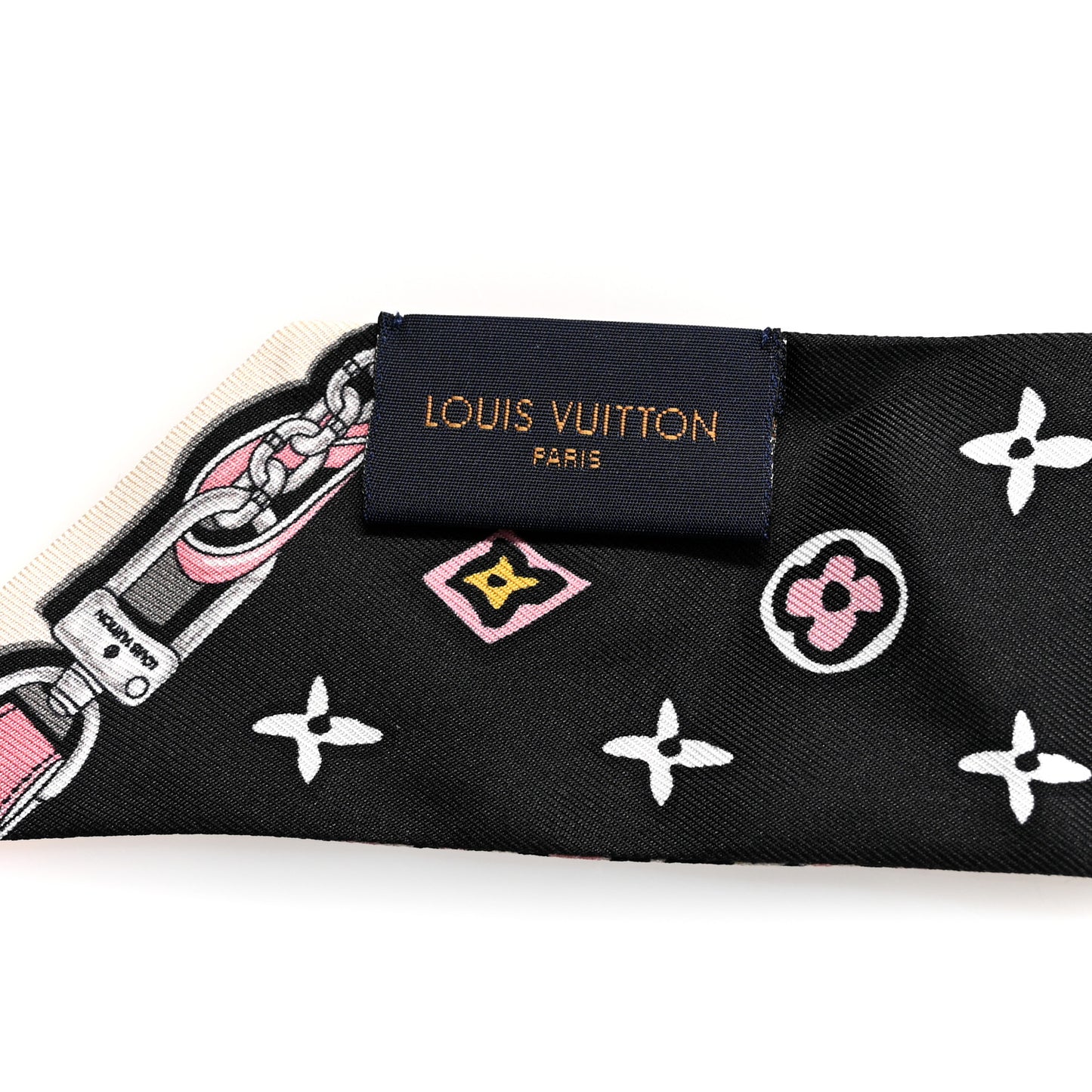 Silk Monogram Wild At Heart BB Bandeau Black