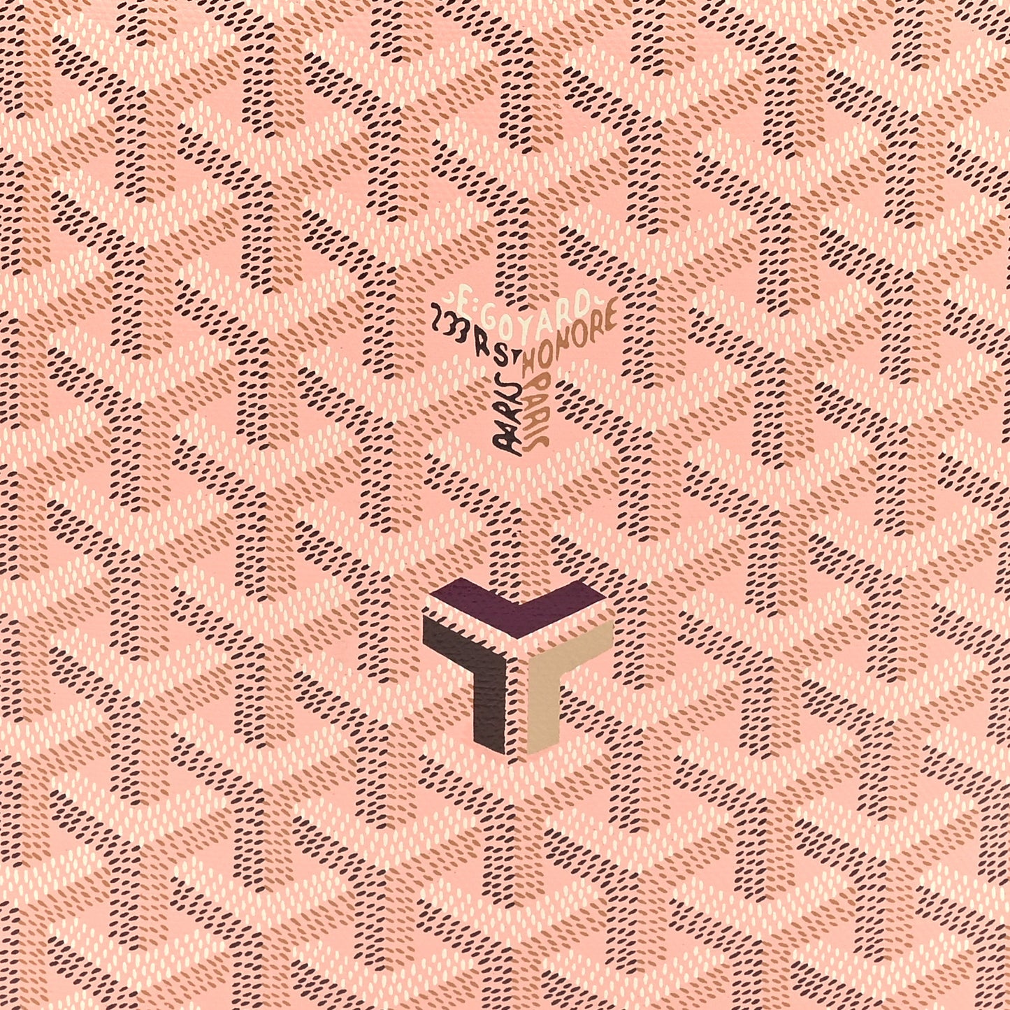 Goyardine Poitiers Tote Pink
