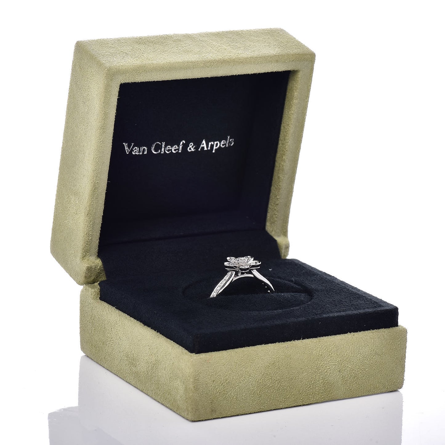 18K White Gold Diamond Socrate Ring 56 7.5