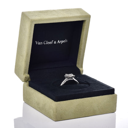 Van Cleef & Arpels 18K White Gold Diamond Socrate Ring 56 7.5 8 of 8