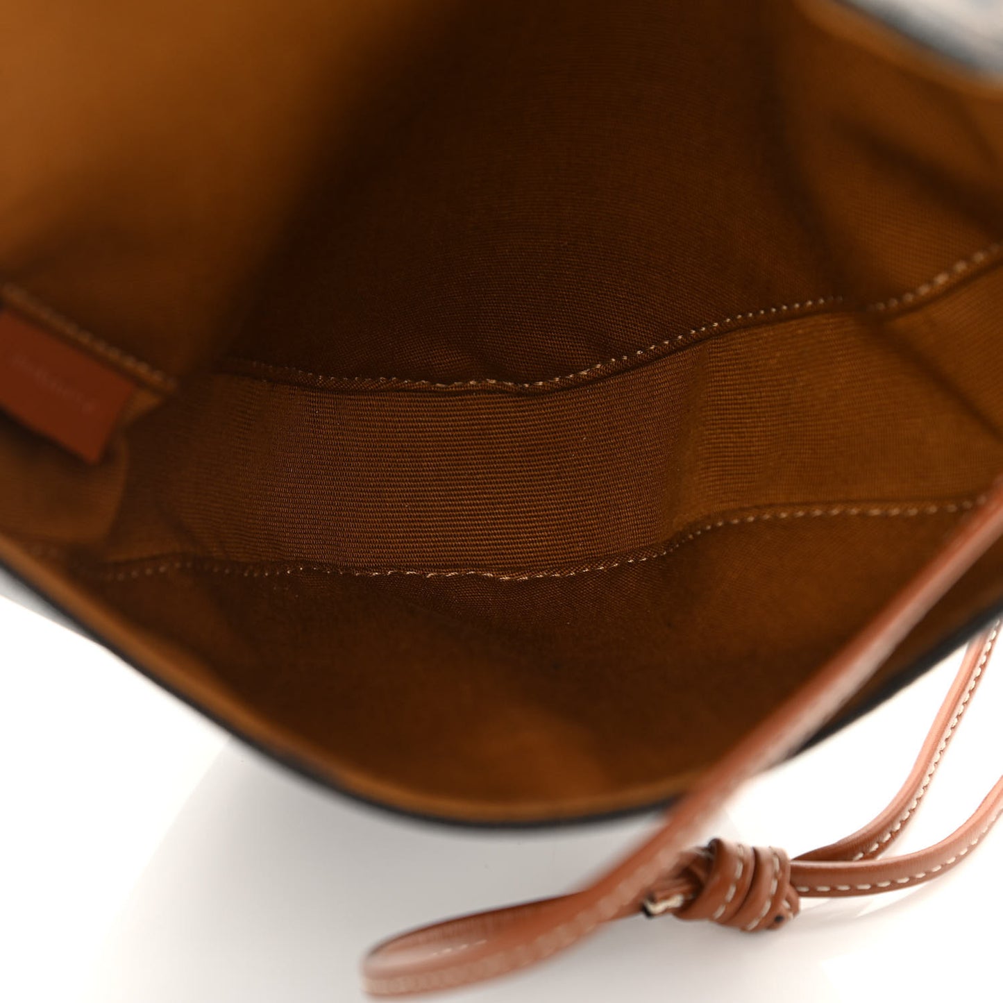 Triomphe Canvas Triangle Crossbody Bag Tan