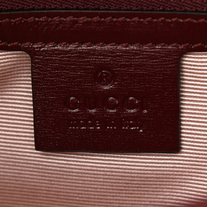 Gucci Vitello Palmellato Lux Small Arli Flap Shoulder Bag Vintage Bordeaux 6 of 8