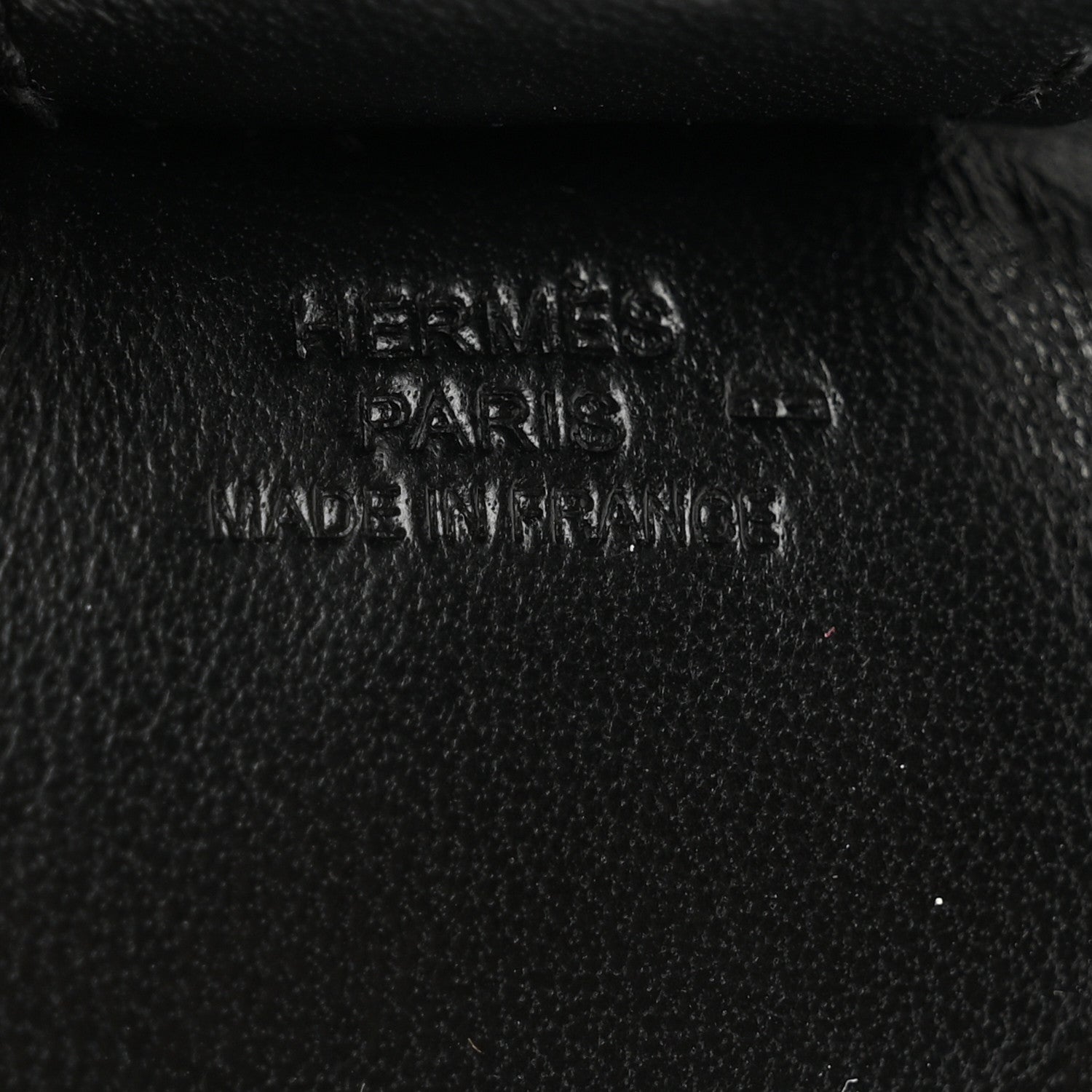 Hermes Milo Lambskin Lizard Touch Grigri Rodeo Horse Bag Charm MM So Black 4 of 4