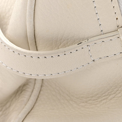 Christian Dior Calfskin Logo Charms Boston White 14 of 15