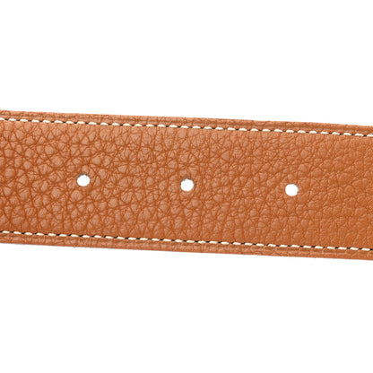 Hermes Box Togo 32mm Belt Strap 85 34 Black Gold 4 of 6
