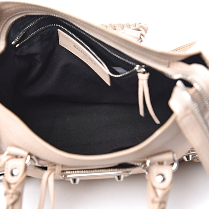 Balenciaga Chevre Silver Metallic Edge Hardware S City Tapioca 5 of 19