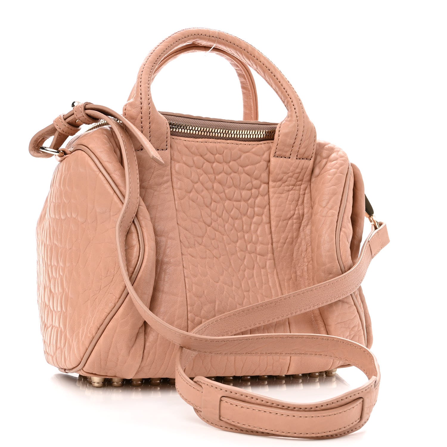 Alexander Wang Pebbled Lambskin Mini Rockie Pale Pink Rhodium Hardware 3 of 9
