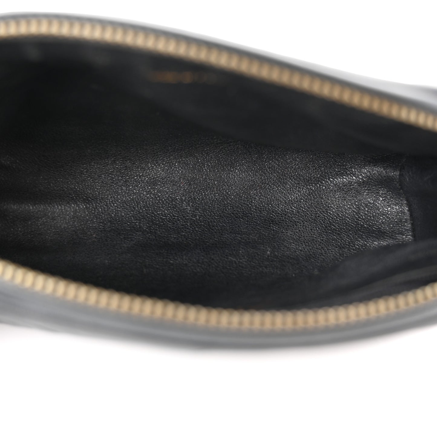 Lambskin Quilted Small Tassel Camera Case Black