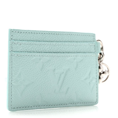 Louis Vuitton Empreinte Monogram LV Charms Card Holder Pearly Lagoon Turquoise 3 of 7