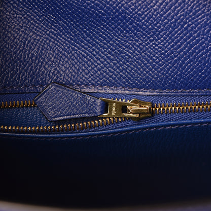 Hermes Epsom Kelly Sellier 28 Bleu Electrique 9 of 37