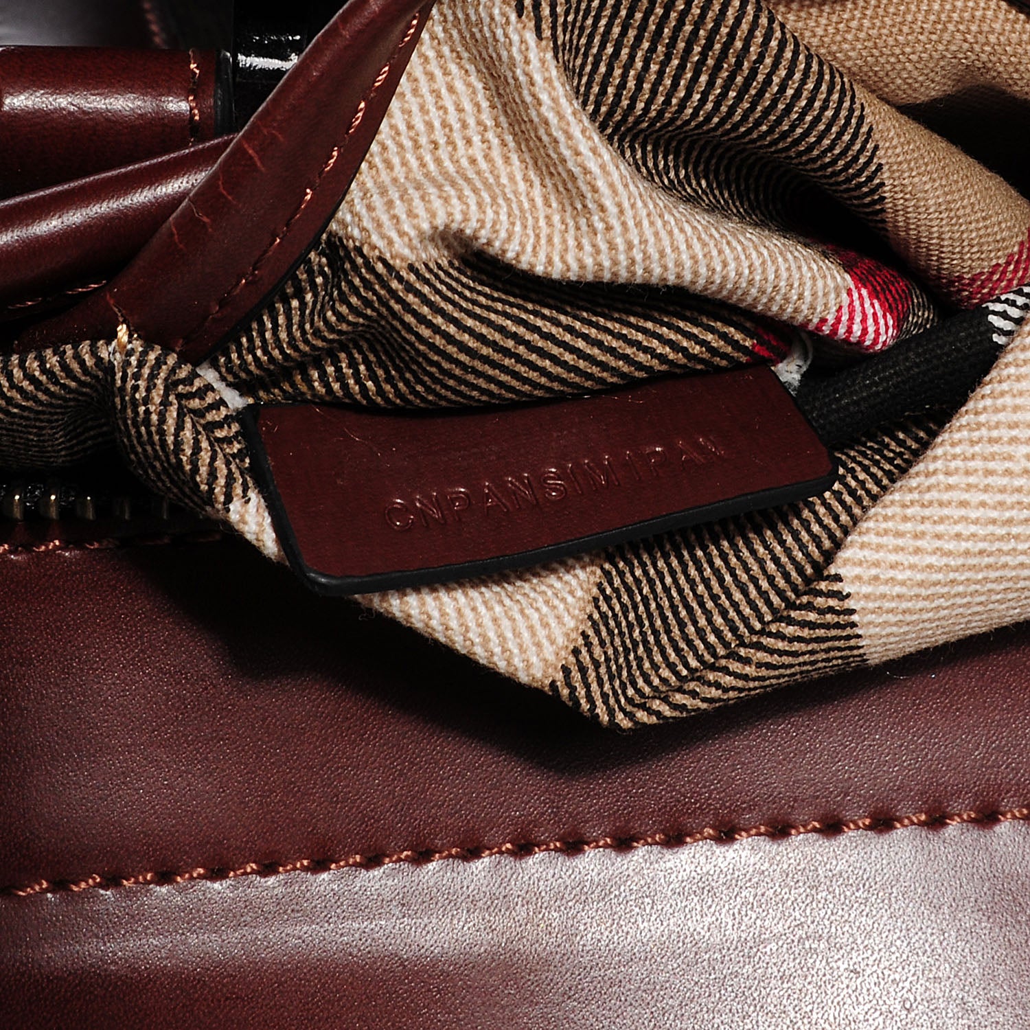 Burberry Canvas Mega Check Tote 8 of 9