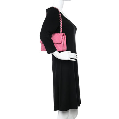 Chanel Lambskin Quilted Medium Double Flap Pink 2 of 10