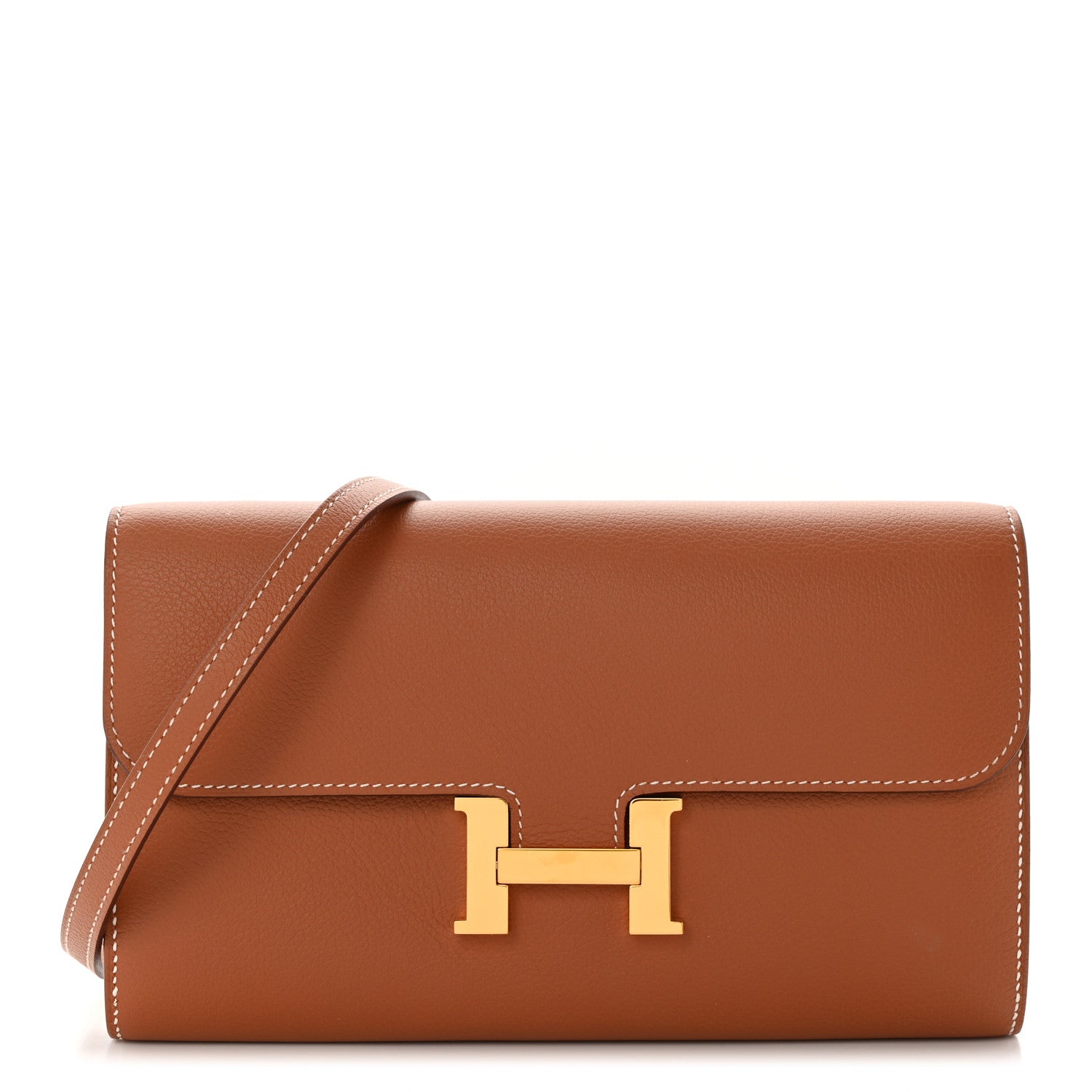 Hermes Evercolor Constance Wallet To Go Gold 1 of 10