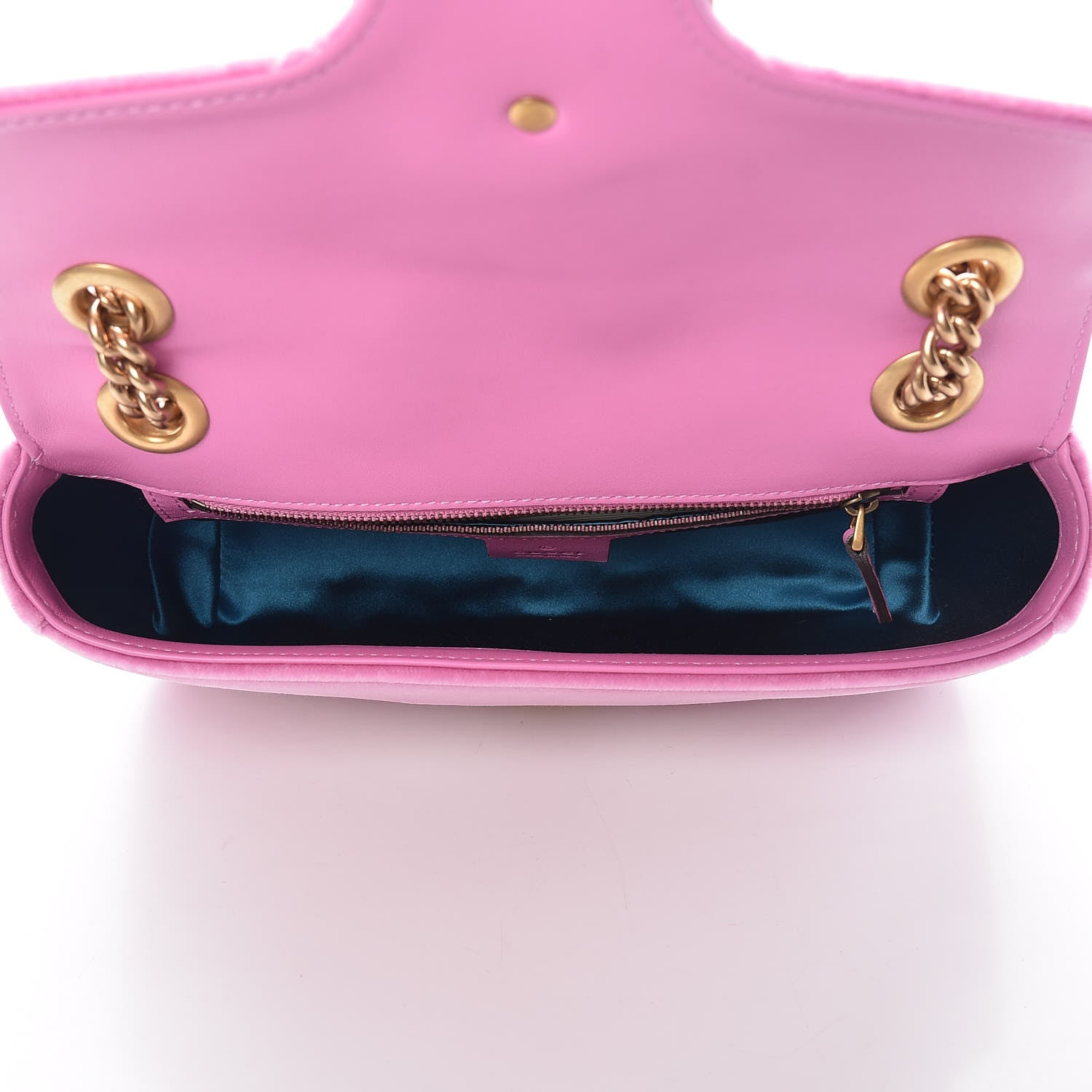 Gucci Velvet Matelasse Marquise Crystals Embroidered Small GG Marmont Shoulder Bag Malva 5 of 7