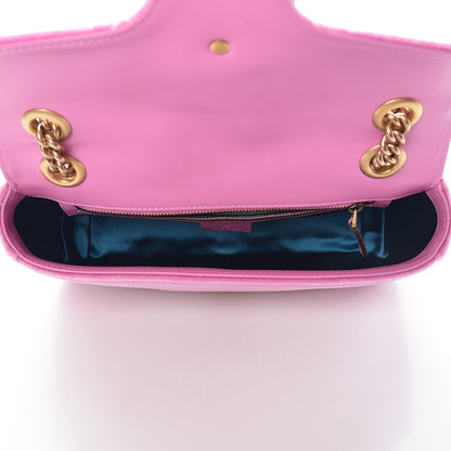 Gucci Velvet Matelasse Marquise Crystals Embroidered Small GG Marmont Shoulder Bag Malva 5 of 7