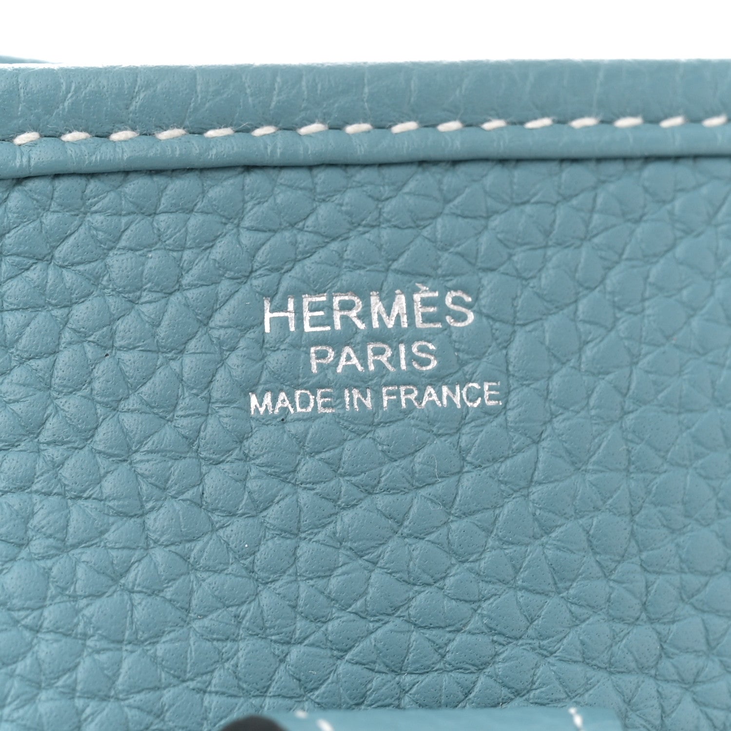 Hermes Taurillon Clemence Evelyne III PM New Blue Jean 6 of 11