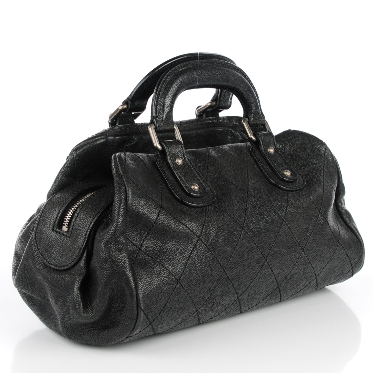 Chanel Caviar Small Outdoor Ligne Doctor Bag Black 3 of 7