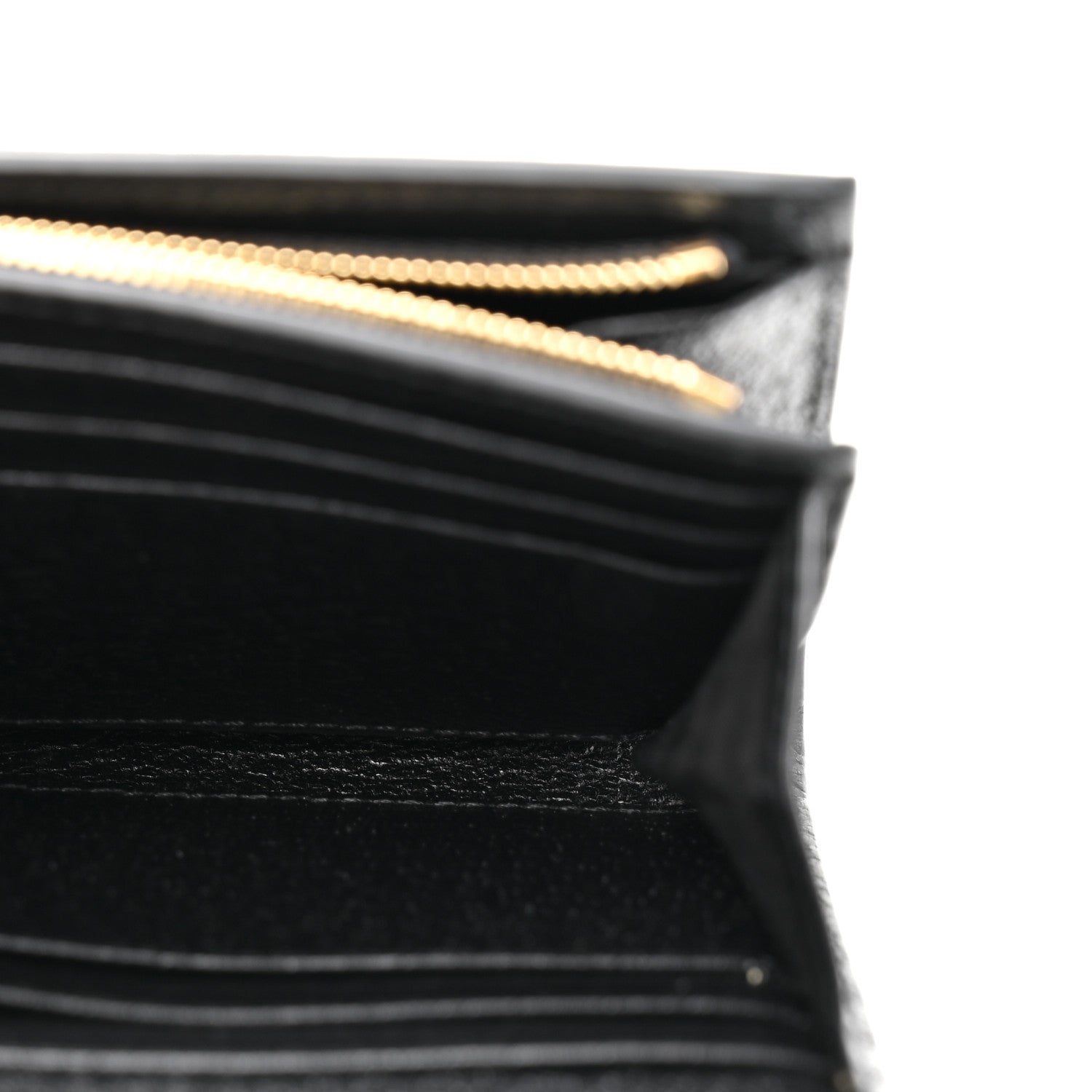 Gucci Textured Dollar Calfskin Web Ophidia Card Case Wallet Black 6 of 9