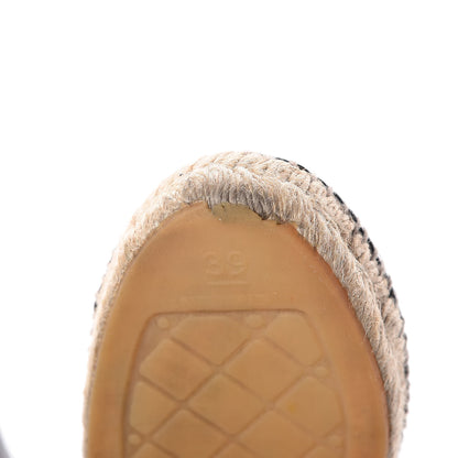 Chanel Lambskin CC Espadrilles 39 Black 12 of 13