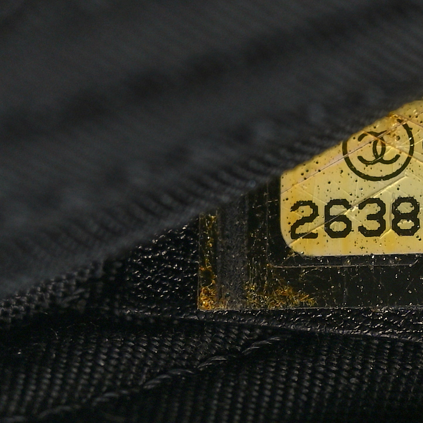 Calfskin Chevron Quilted Small Envelope Clutch Black