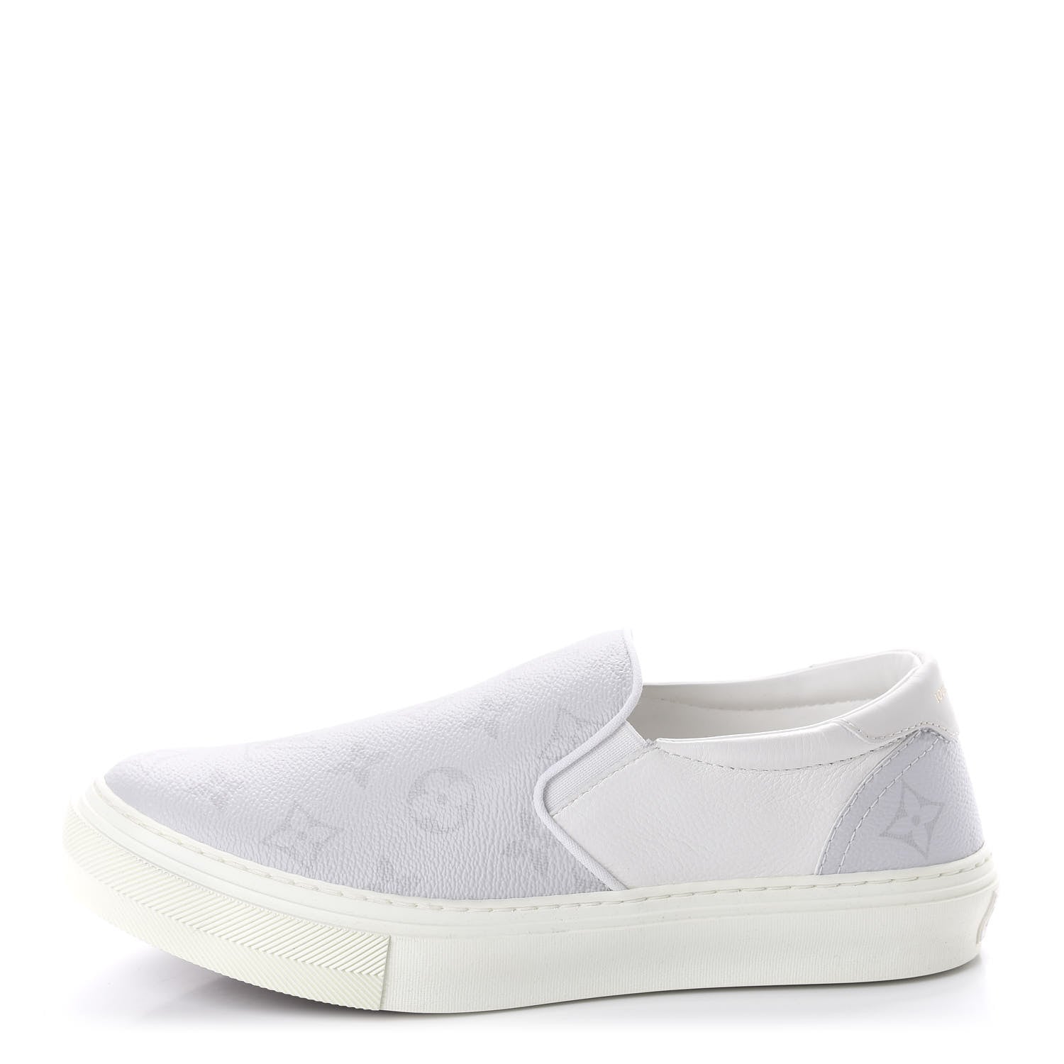 Louis Vuitton Monogram Trocadero Slip On Sneakers 5.5 White 1 of 9