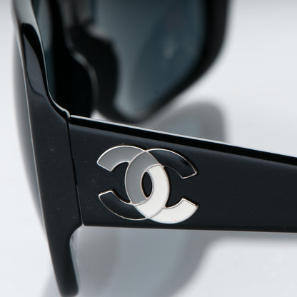 Chanel Enamel CC Sunglasses 5101 Black 7 of 9