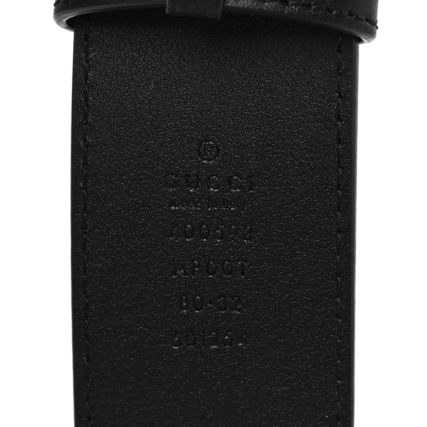 Gucci Calfskin Double G 40mm Belt 80 32 Black 3 of 4
