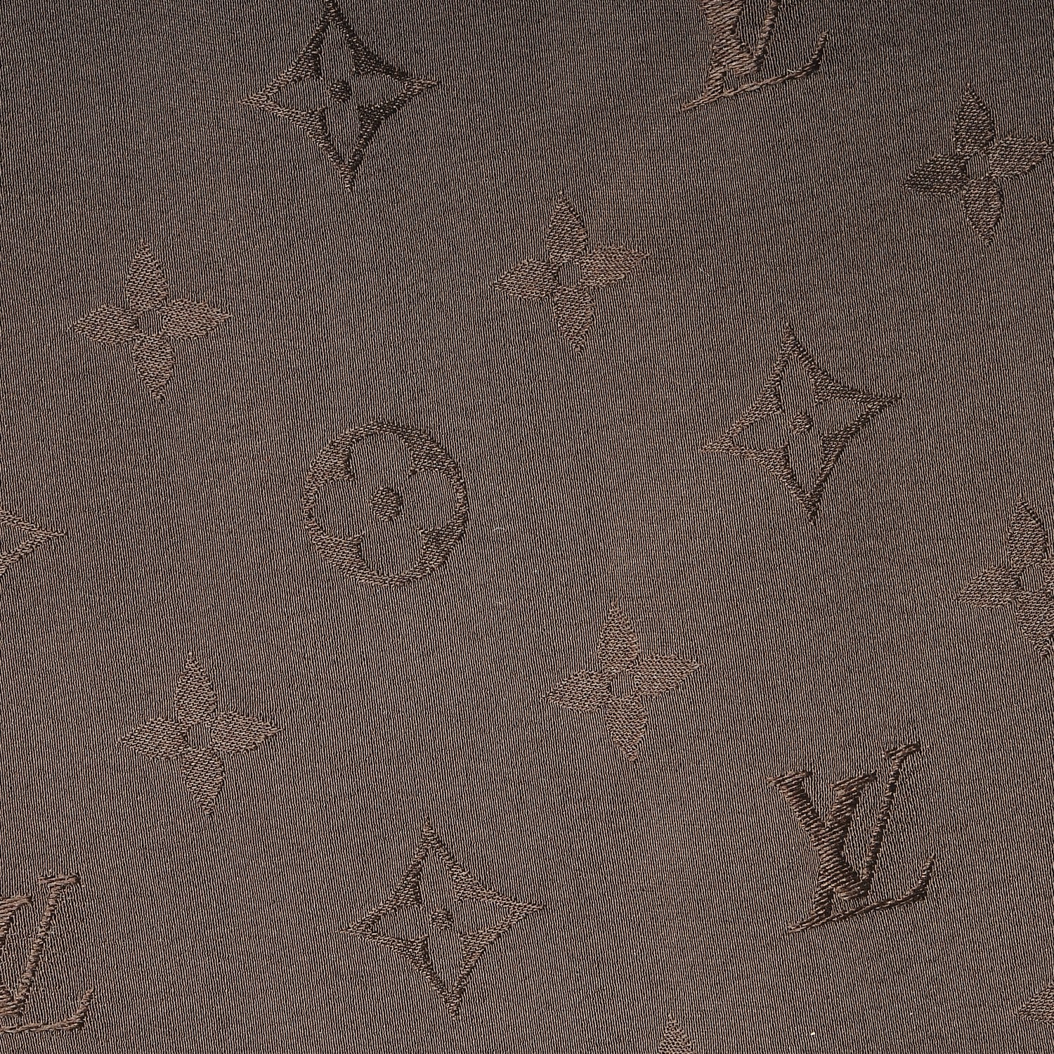 Louis Vuitton Silk Monogram Monaco Scarf Brown 3 of 6
